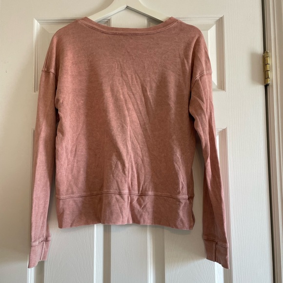 Splendid Women’s Small Sweatshirt, dusty rose - Picture 2 of 3